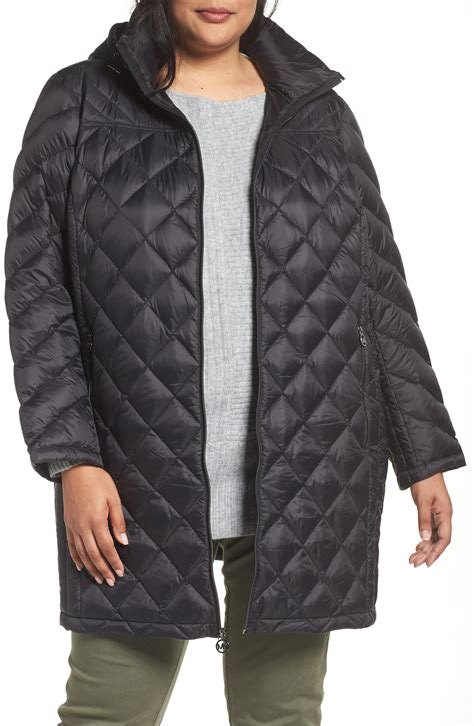 michael michael kors two-tone down hipster jacket|michael michael kors packable down jacket m821025d navy.